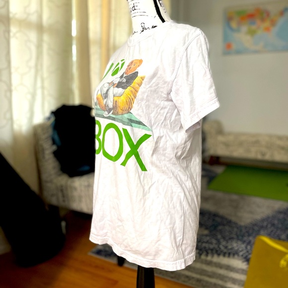 Used Men’s Size Small X-Box Game Gear Graphic Tee With Bear & Logo Prints White - Picture 5 of 9